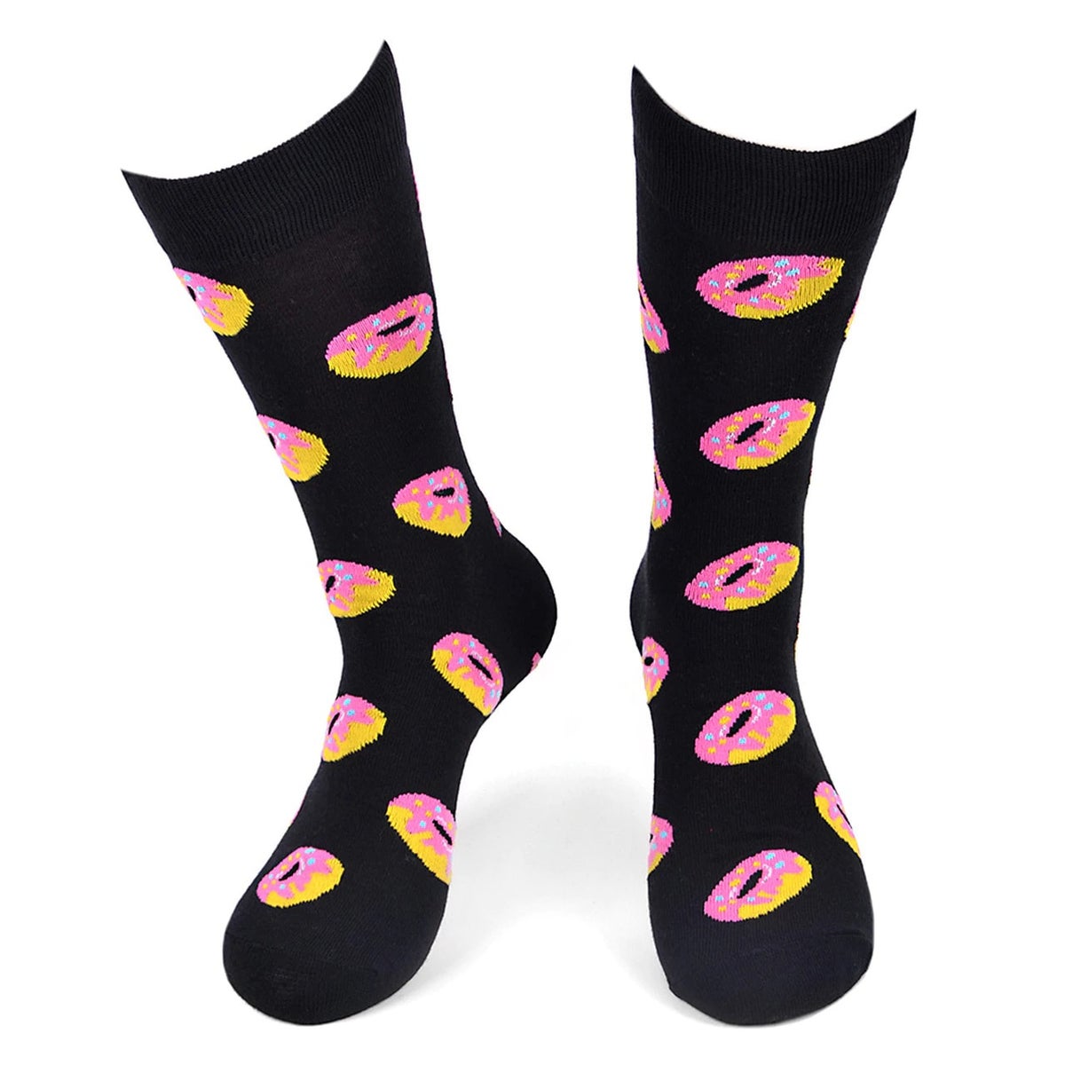MashasCorner.com   Men's Donut Novelty Socks - MCNVS1788-BK