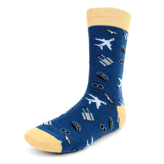 MashasCorner.com   Men's Aviation Pilot Novelty Socks - MCNVS1924