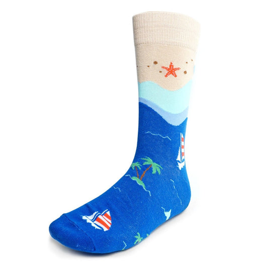 MashasCorner.com   Men's Summer Beach Novelty Fun Socks - MCNVS19404