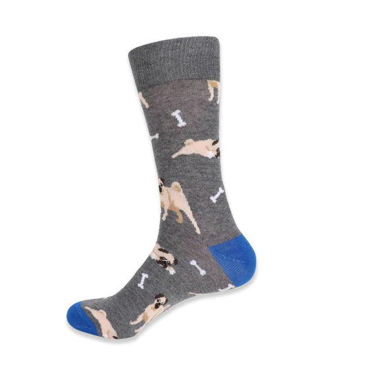 MashasCorner.com   Men's Novelty Pug Dog Socks - MCNVS19408