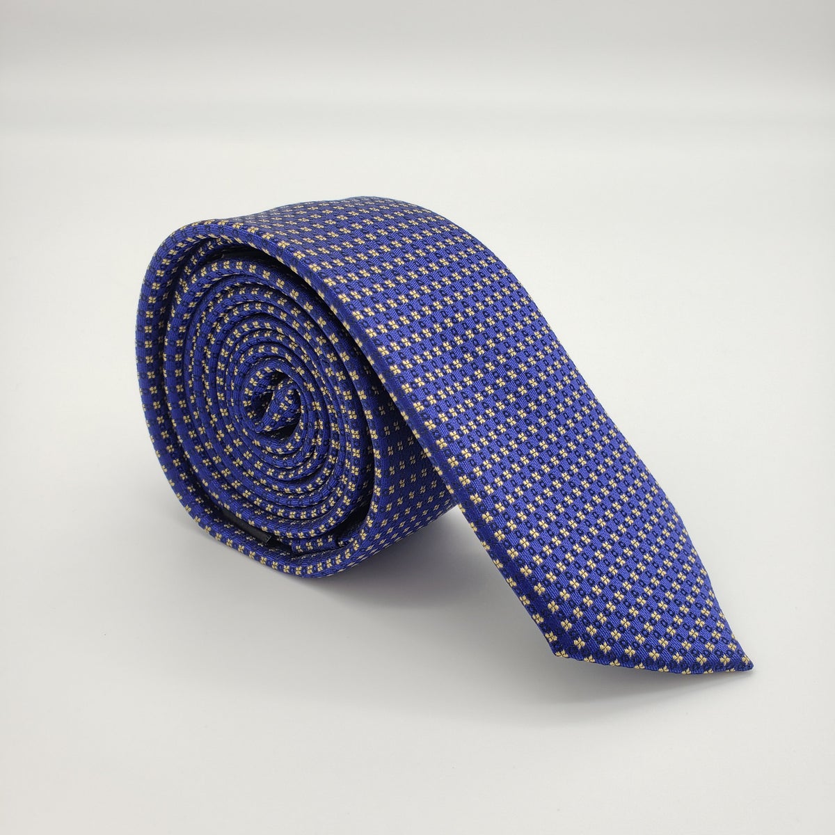 MashasCorner.com  Laurant Bennet Milano Men's Dress Suit Skinny Blue Neck Tie 57"L 2 1/8"W