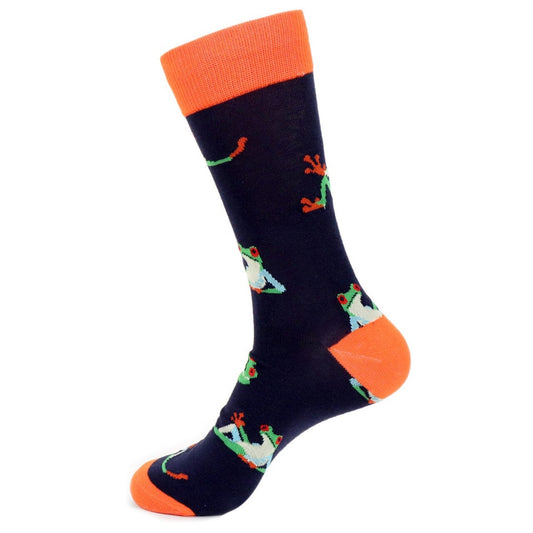MashasCorner.com   Men's Frog Novelty Socks - MCNVS19504-NV