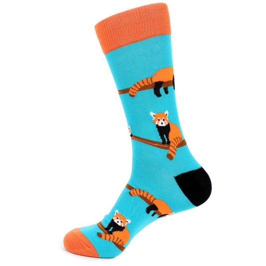 MashasCorner.com   Men's Red Panda Novelty Socks - MCNVS19505-BL