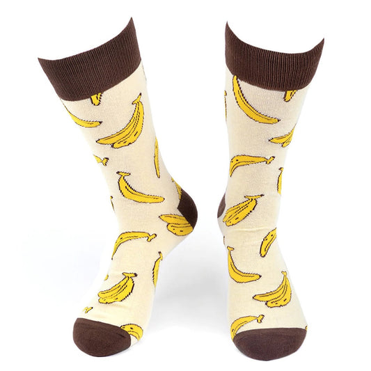 MashasCorner.com   Men's Banana Novelty Socks - MCNVS19544-YW