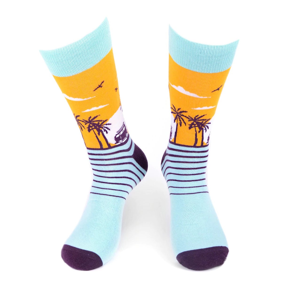 MashasCorner.com   Men's Tropical Sunset Novelty Socks - MCNVS19551