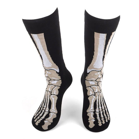 MashasCorner.com   Men's Feet Bones Novelty Socks - MCNVS19599-BK